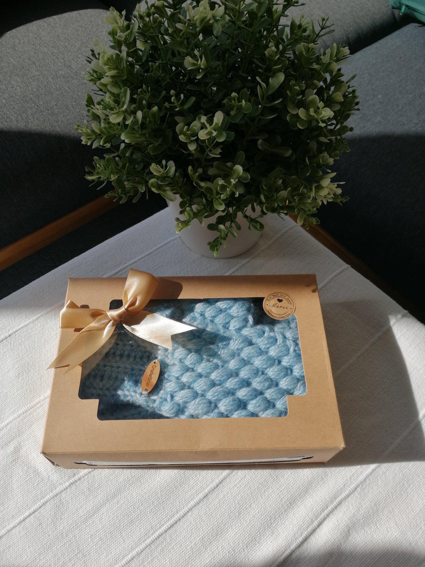 Boite cadeaux rectangulaire ( petit format 2 fenêtres )🎁