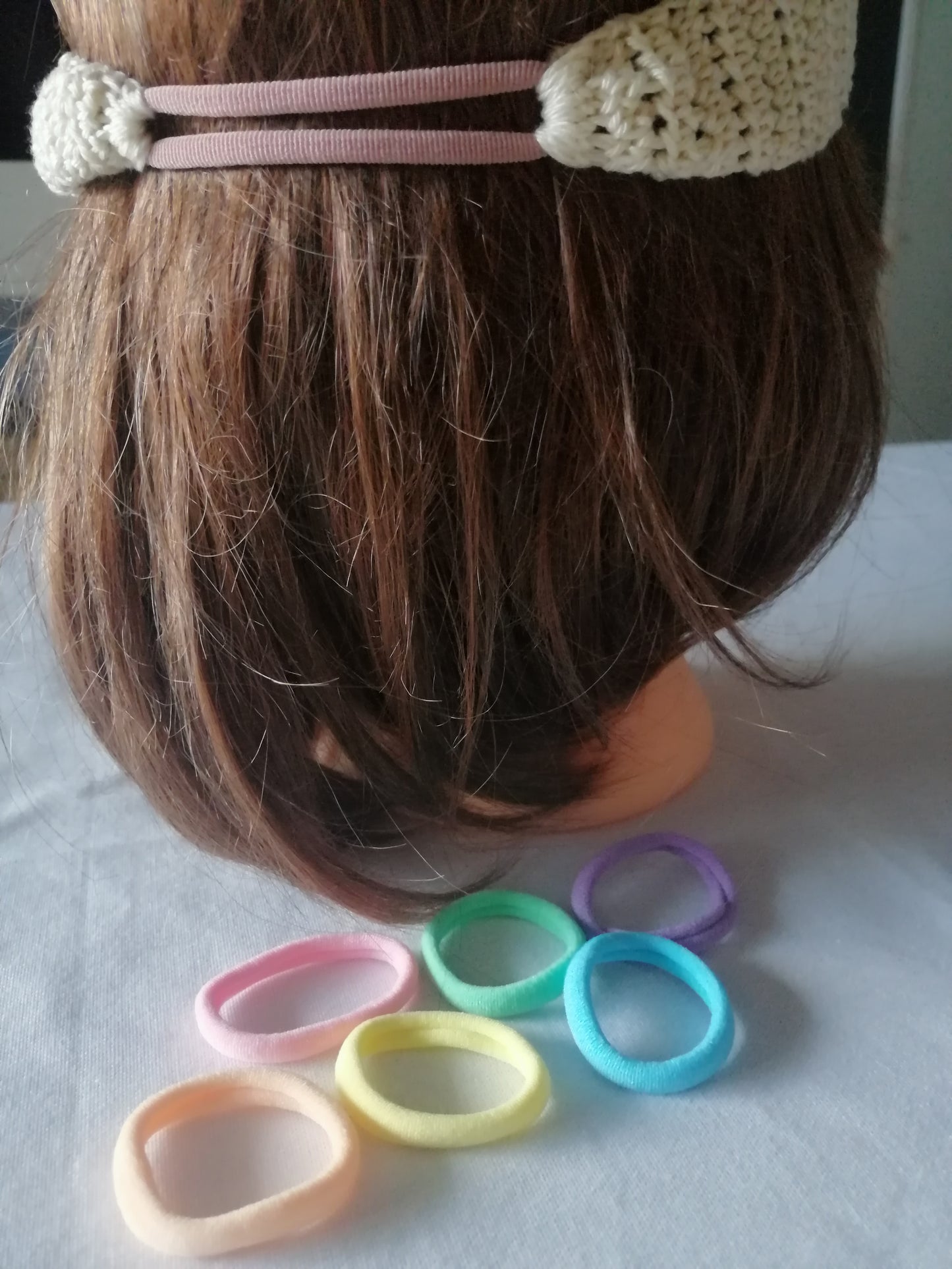 élastiques couleurs pastels