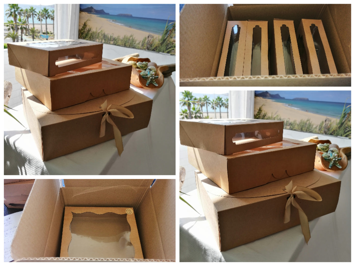 Boite cadeaux rectangulaire (Petit format 1 fenêtre )🎁