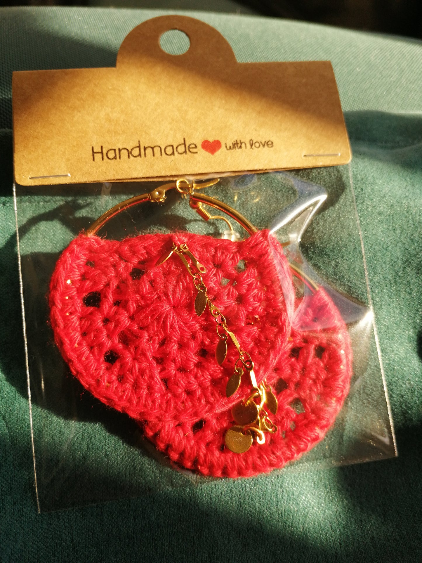 Boucles d'oreilles rouge
