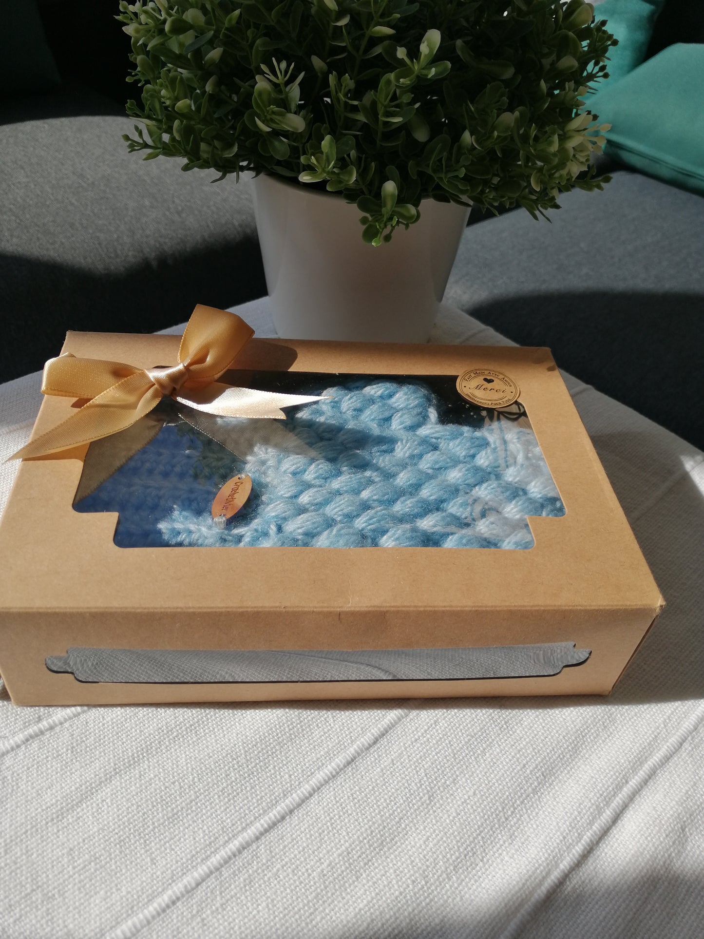 Boite cadeaux rectangulaire ( petit format 2 fenêtres   )🎁