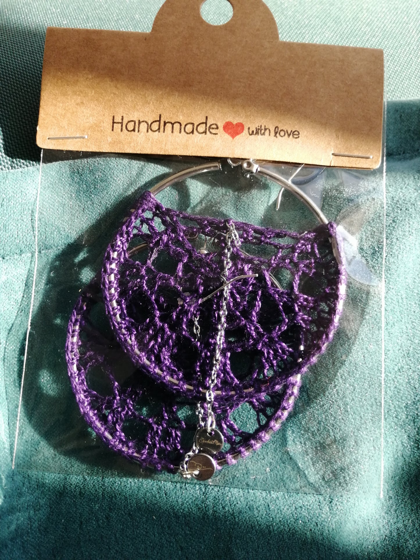 Boucles d'oreilles Violette