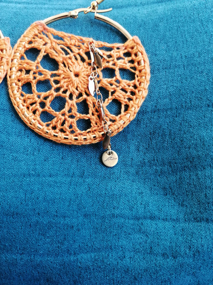 Boucles d'oreilles orange🔆