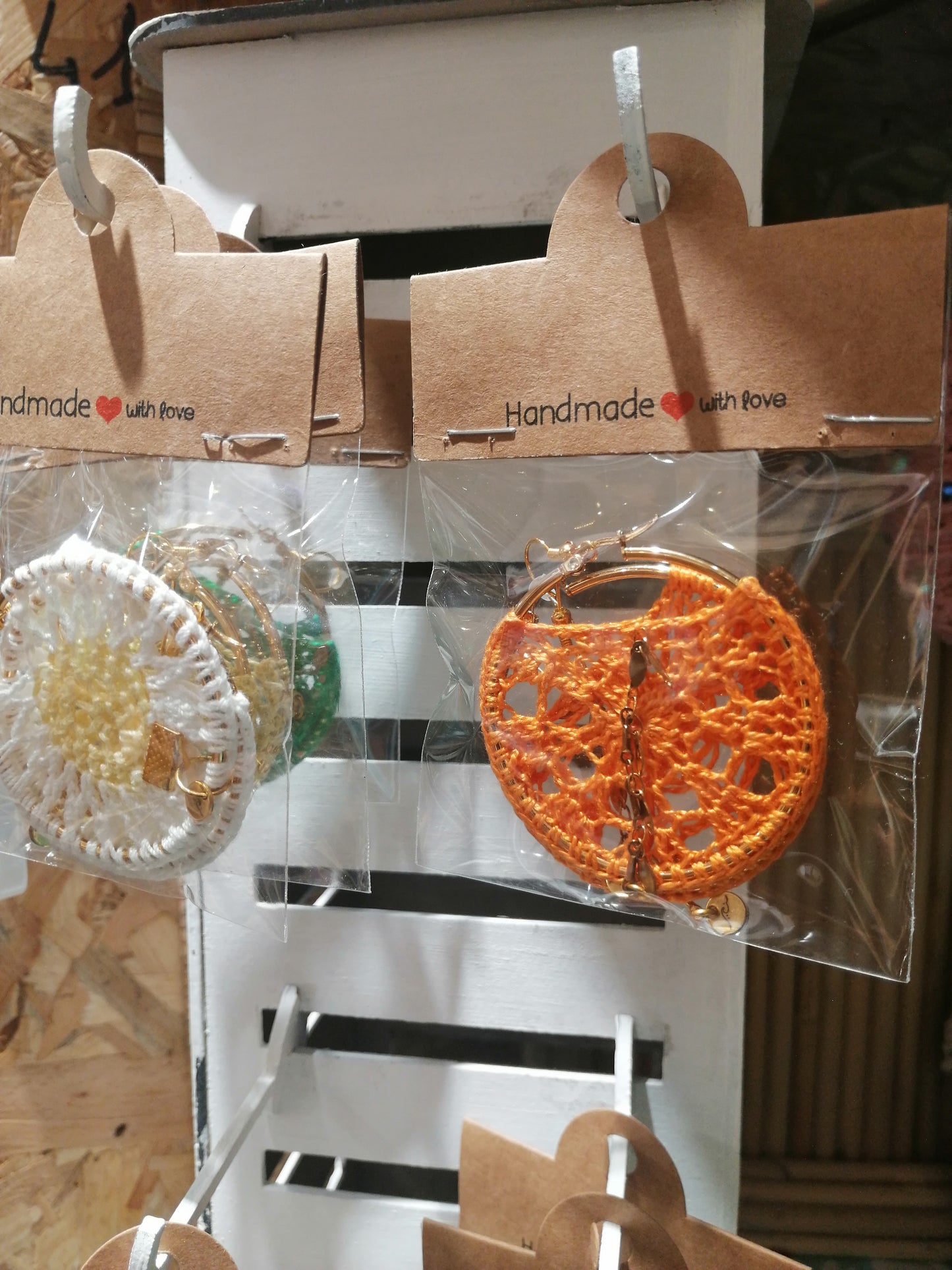 Boucles d'oreilles orange🔆