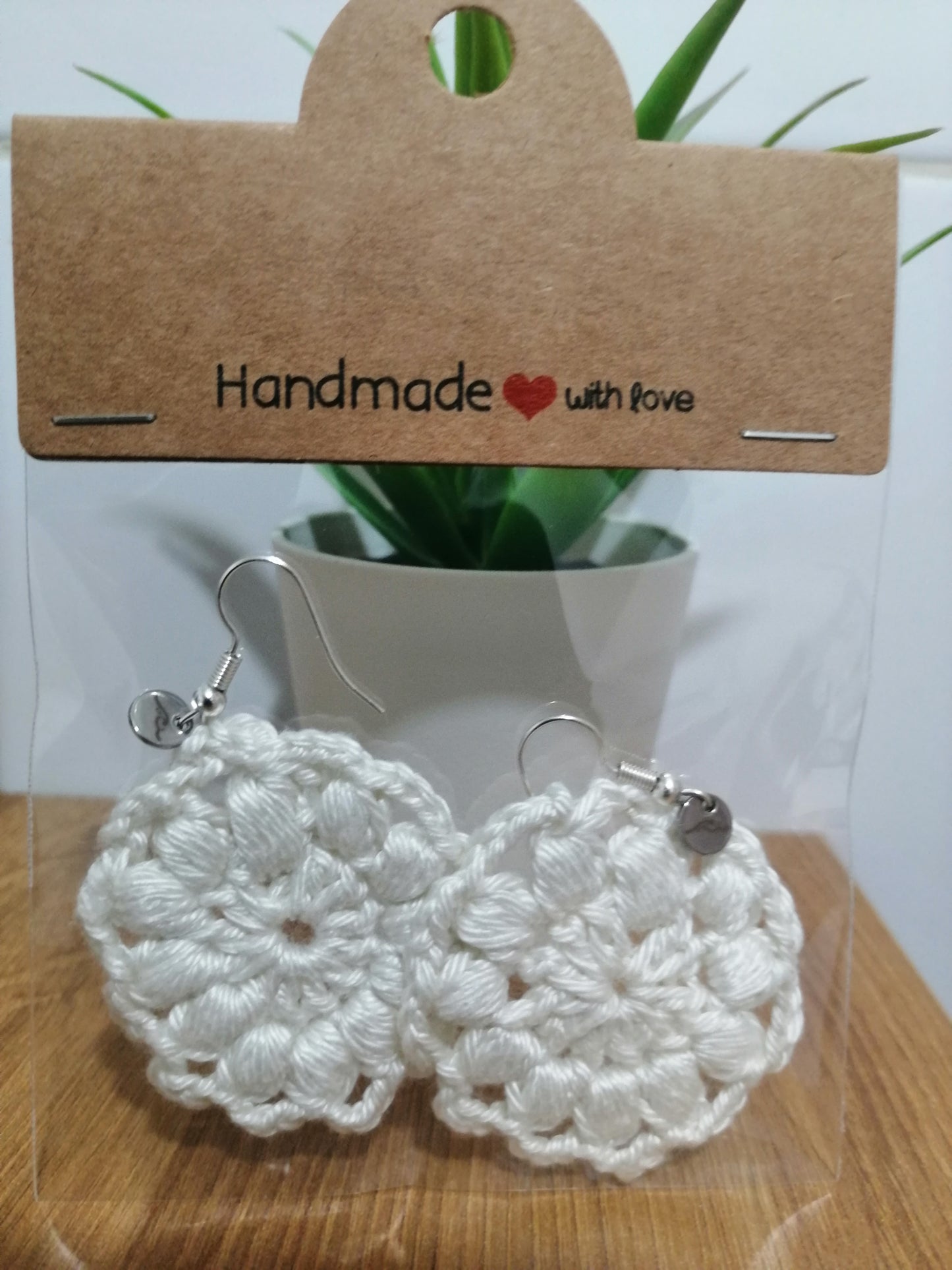 Boucles d'oreilles Fleurs Blanches