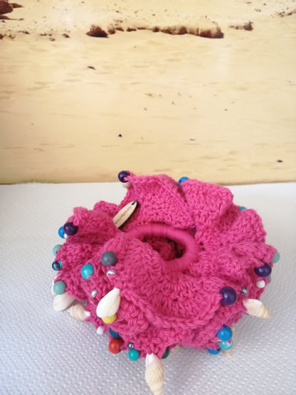 Chouchou Bora Bora Pink (Modèle Unique )🐚💝