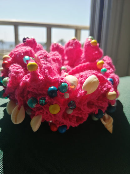 Chouchou Bora Bora Pink (Modèle Unique )🐚💝