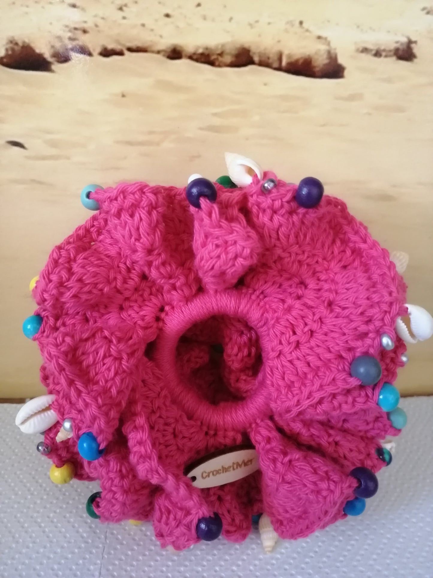 Chouchou Bora Bora Pink (Modèle Unique )🐚💝