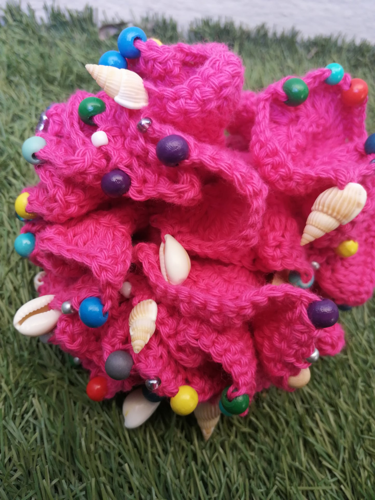 Chouchou Bora Bora Pink (Modèle Unique )🐚💝