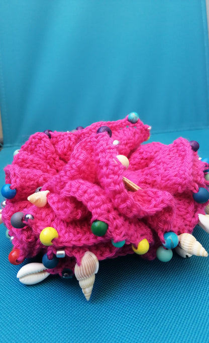 Chouchou Bora Bora Pink (Modèle Unique )🐚💝