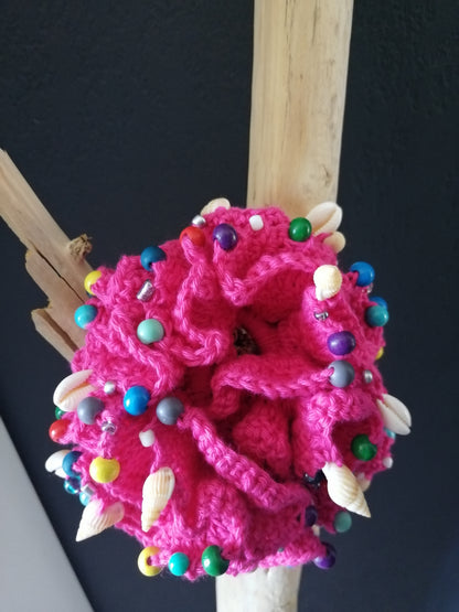 Chouchou Bora Bora Pink (Modèle Unique )🐚💝