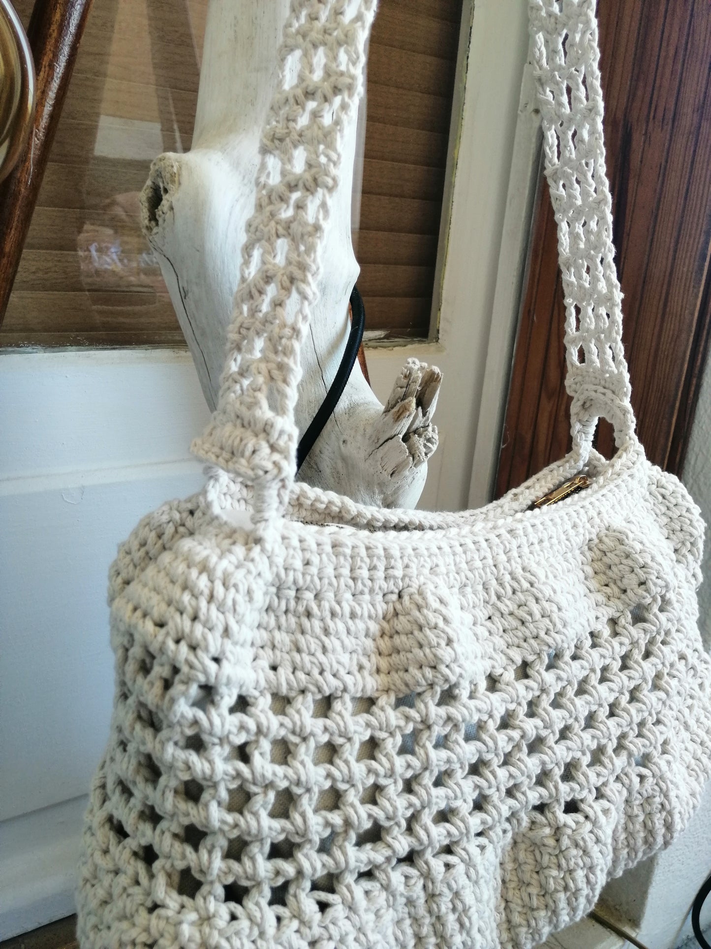 Bolsa em crochet feita à mão 👜