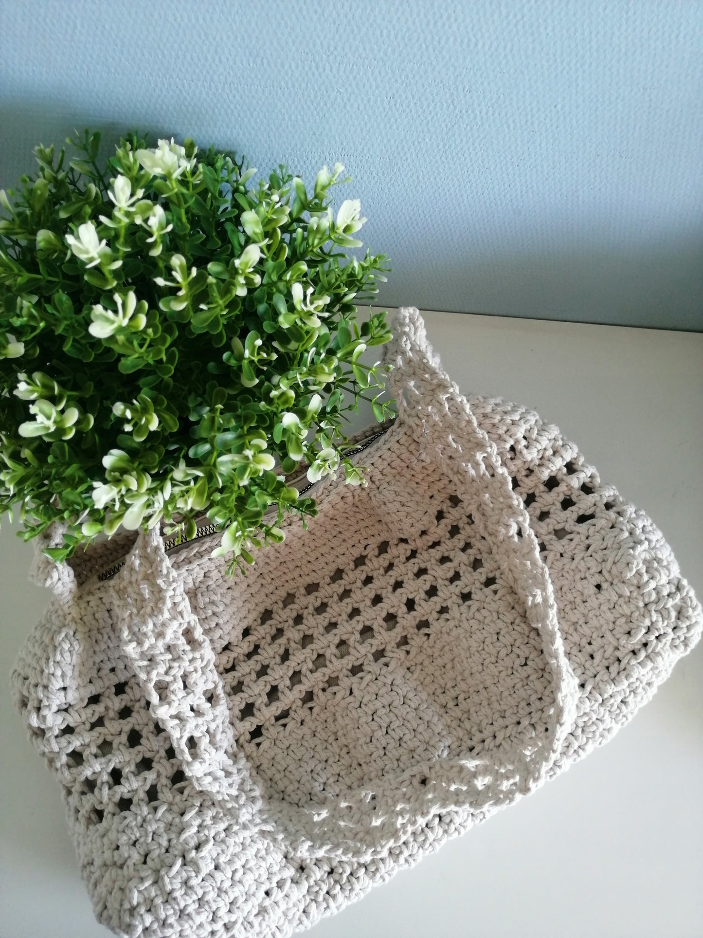 Bolsa em crochet feita à mão 👜